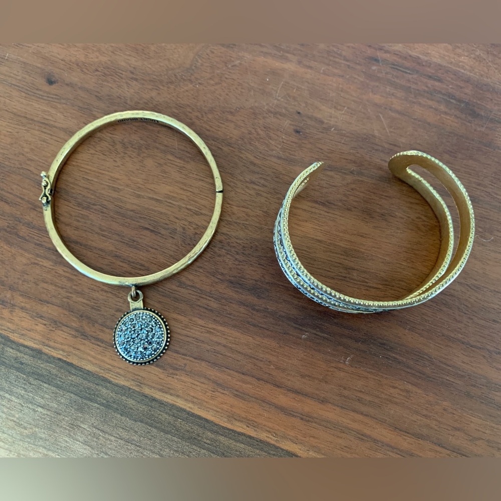 Set of two Lucky Brand bangle and cuff bracelets